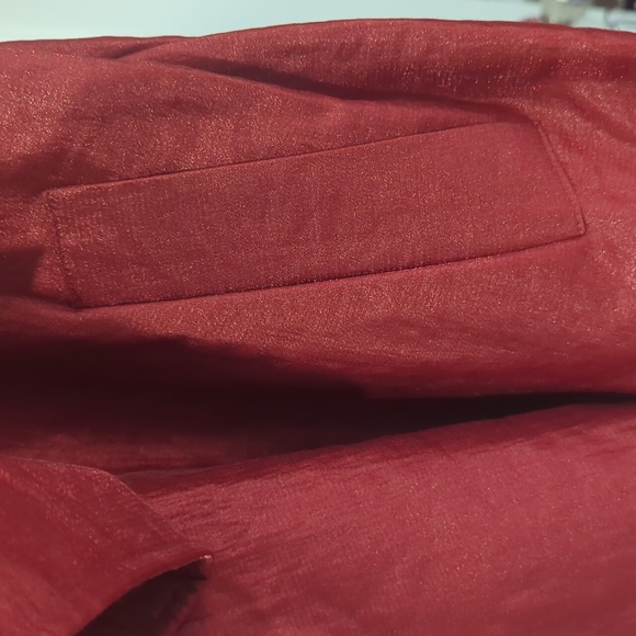 ALI MILES Shimmer Woven Round Collar 3/4 Sleeve Button-Front Jacket (3X) - Picture 4 of 8